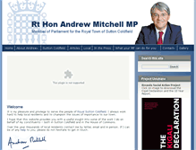 Tablet Screenshot of andrew-mitchell-mp.co.uk